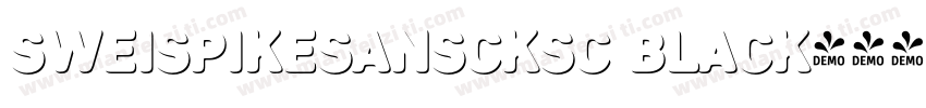 SweiSpikeSansCKsc Black字体转换
